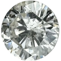 ダイヤモンド（K/FAINT BROWN-I1-GOOD-FAINT） 0.357ct ルース【中古】【真子質店】【NN】【Yx】