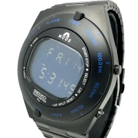 【SEIKO/セイコー】 SBJG009 ジウジアーロ 限定500本 腕時計 ステンレススチール クオーツ デジタル青文字盤/黒バンド メンズ【中古】【真子質店】【GD】【TxS】