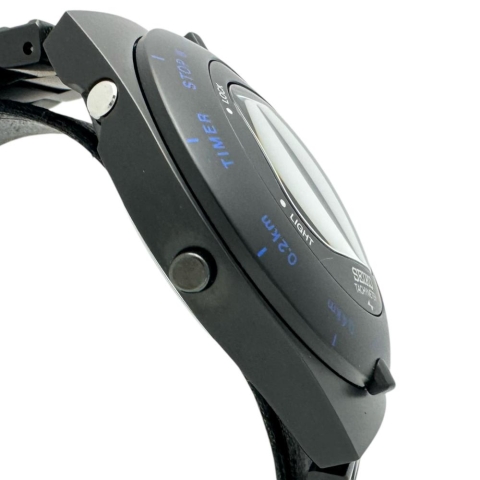 【SEIKO/セイコー】 SBJG009 ジウジアーロ 限定500本 腕時計 ステンレススチール クオーツ デジタル青文字盤/黒バンド メンズ【中古】【真子質店】【GD】【TxS】