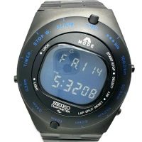 【SEIKO/セイコー】 SBJG009 ジウジアーロ 限定500本 腕時計 ステンレススチール クオーツ デジタル青文字盤/黒バンド メンズ【中古】【真子質店】【GD】【TxS】