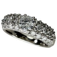 11号 ダイヤモンド（推定I-SI1程度） 0.341ct ダイヤモンド 0.68ct リング・指輪 Pt900プラチナ 6.9g レディース【中古】【真子質店】【NN】【MiTMo】