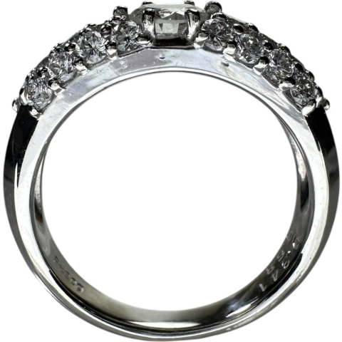 11号 ダイヤモンド（推定I-SI1程度） 0.341ct ダイヤモンド 0.68ct リング・指輪 Pt900プラチナ 6.9g レディース【中古】【真子質店】【NN】【MiTMo】