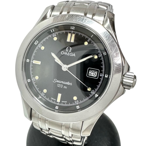 【OMEGA/オメガ】 シーマスター 120 2511.50  腕時計 ステンレススチール クオーツ 黒文字盤 ボーイズ【中古】【真子質店】【GD】【KMaK】