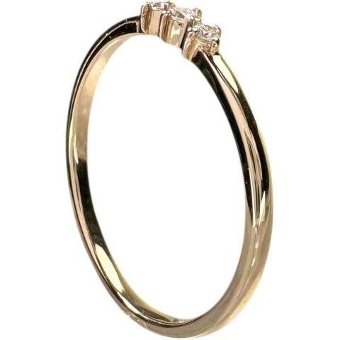 9号【ete/エテ】 ダイヤモンド 0.04ct リング・指輪 K18PGピンクゴールド 18金 1.0g レディース【中古】【真子質店】【NN】【IDMa】