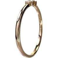 9号【ete/エテ】 ダイヤモンド 0.04ct リング・指輪 K18PGピンクゴールド 18金 1.0g レディース【中古】【真子質店】【NN】【IDMa】