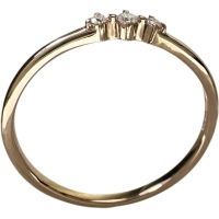 9号【ete/エテ】 ダイヤモンド 0.04ct リング・指輪 K18PGピンクゴールド 18金 1.0g レディース【中古】【真子質店】【NN】【IDMa】