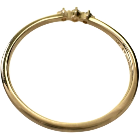 9号【ete/エテ】 ダイヤモンド 0.04ct リング・指輪 K18PGピンクゴールド 18金 1.0g レディース【中古】【真子質店】【NN】【IDMa】