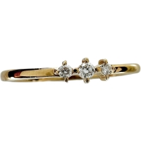 9号【ete/エテ】 ダイヤモンド 0.04ct リング・指輪 K18PGピンクゴールド 18金 1.0g レディース【中古】【真子質店】【NN】【IDMa】