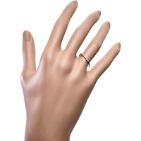 9号【ete/エテ】 ダイヤモンド 0.04ct リング・指輪 K18PGピンクゴールド 18金 1.0g レディース【中古】【真子質店】【NN】【IDMa】
