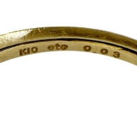 9号【ete/エテ】 1Pリング ダイヤモンド 0.03ct リング・指輪 K10ゴールド 10金 0.8g レディース【中古】【真子質店】【NN】【Mox】