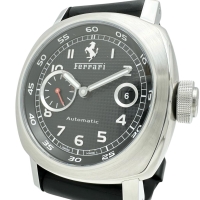 【PANERAI/パネライ】 フェラーリ グランツーリスモ FER00001 腕時計 ステンレススチール/ラバー 自動巻き/オートマ ブラック文字盤/黒ラバー メンズ【中古】【真子質店】【BL】【DITMo】