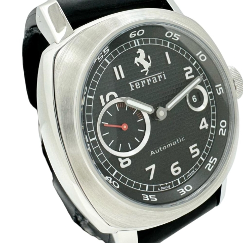 【PANERAI/パネライ】 フェラーリ グランツーリスモ FER00001 腕時計 ステンレススチール/ラバー 自動巻き/オートマ ブラック文字盤/黒ラバー メンズ【中古】【真子質店】【BL】【DITMo】