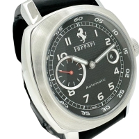 【PANERAI/パネライ】 フェラーリ グランツーリスモ FER00001 腕時計 ステンレススチール/ラバー 自動巻き/オートマ ブラック文字盤/黒ラバー メンズ【中古】【真子質店】【BL】【DITMo】