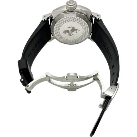 【PANERAI/パネライ】 フェラーリ グランツーリスモ FER00001 腕時計 ステンレススチール/ラバー 自動巻き/オートマ ブラック文字盤/黒ラバー メンズ【中古】【真子質店】【BL】【DITMo】