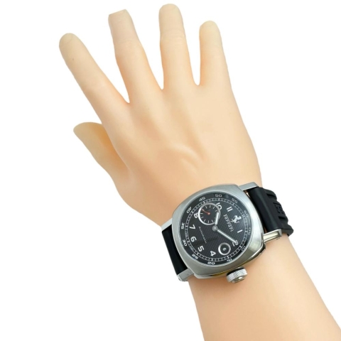 【PANERAI/パネライ】 フェラーリ グランツーリスモ FER00001 腕時計 ステンレススチール/ラバー 自動巻き/オートマ ブラック文字盤/黒ラバー メンズ【中古】【真子質店】【BL】【DITMo】