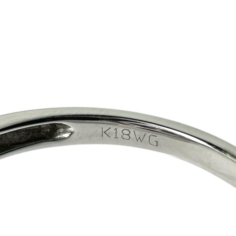 11号 クラウン ルビー ダイヤモンド リング・指輪 K18WGホワイトゴールド 18金 5.3g レディース【中古】【真子質店】【NN】【KKx】