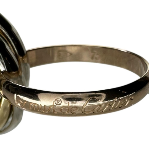 8号【CARTIER/カルティエ】 トリニティ 5連 リング・指輪 K18ゴールド 18金/YG/WG/PG 8.6g 48 レディース【中古】【真子質店】【GD】【ITDMa】