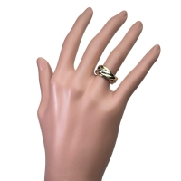 8号【CARTIER/カルティエ】 トリニティ 5連 リング・指輪 K18ゴールド 18金/YG/WG/PG 8.6g 48 レディース【中古】【真子質店】【GD】【ITDMa】