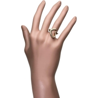 10号【TIFFANY&Co./ティファニー】 オープンハート エルサペレッティ リング・指輪 K18ゴールド 18金 7.9g レディース【中古】【真子質店】【GD】【IxMiS】