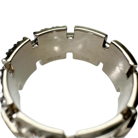 20号【KASHIKEY/カシケイ】 幅広リング メンズOK ダイヤモンド 0.90ct リング・指輪 K18ゴールド 18金/（ブラウンゴールド） 15.2g レディース【中古】【真子質店】【GD】【TxTD】