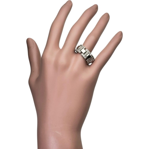20号【KASHIKEY/カシケイ】 幅広リング メンズOK ダイヤモンド 0.90ct リング・指輪 K18ゴールド 18金/（ブラウンゴールド） 15.2g レディース【中古】【真子質店】【GD】【TxTD】
