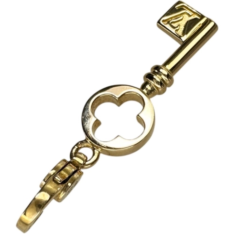 【LOUIS VUITTON/ルイ・ヴィトン】 キー/鍵モチーフ ペンダントトップ クレ チャーム ドゥ モノグラム K18ゴールド 18金 2.4g REE665 レディース【中古】【真子質店】【GD】【DDx】