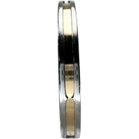 【BVLGARI/ブルガリ】 バングル ブレスレット B-ZERO1 ステンレススチール/K18ゴールド 18金 12.9g 15cm S レディース【中古】【真子質店】【GD】【IxxY】