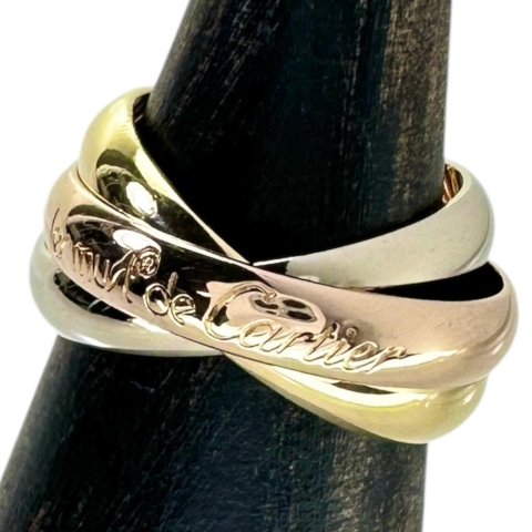 10号【CARTIER/カルティエ】 リング・指輪 トリニティ K18ゴールド 18金/YG/WG/PG 7.5g 50 レディース【中古】【真子質店】【GD】【IxMiS】