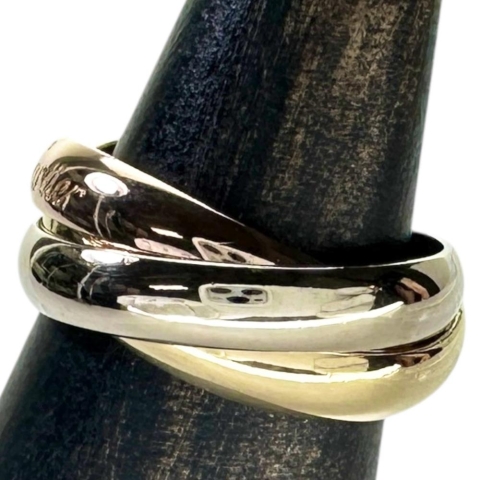 10号【CARTIER/カルティエ】 リング・指輪 トリニティ K18ゴールド 18金/YG/WG/PG 7.5g 50 レディース【中古】【真子質店】【GD】【IxMiS】