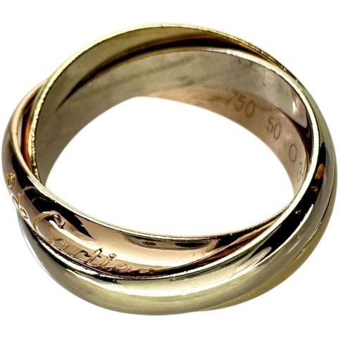 10号【CARTIER/カルティエ】 リング・指輪 トリニティ K18ゴールド 18金/YG/WG/PG 7.5g 50 レディース【中古】【真子質店】【GD】【IxMiS】