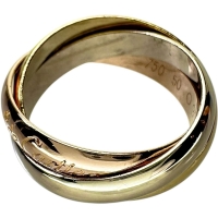 10号【CARTIER/カルティエ】 リング・指輪 トリニティ K18ゴールド 18金/YG/WG/PG 7.5g 50 レディース【中古】【真子質店】【GD】【IxMiS】