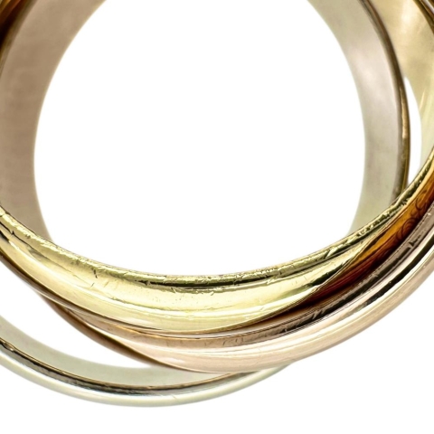 10号【CARTIER/カルティエ】 リング・指輪 トリニティ K18ゴールド 18金/YG/WG/PG 7.5g 50 レディース【中古】【真子質店】【GD】【IxMiS】