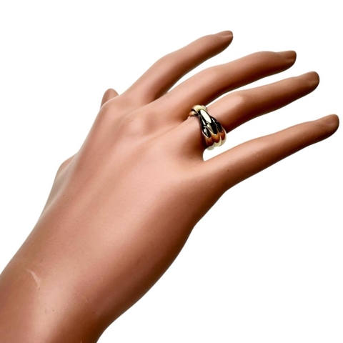 10号【CARTIER/カルティエ】 リング・指輪 トリニティ K18ゴールド 18金/YG/WG/PG 7.5g 50 レディース【中古】【真子質店】【GD】【IxMiS】