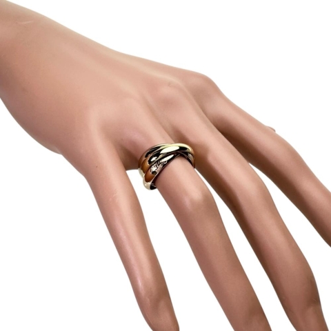 10号【CARTIER/カルティエ】 リング・指輪 トリニティ K18ゴールド 18金/YG/WG/PG 7.5g 50 レディース【中古】【真子質店】【GD】【IxMiS】