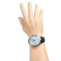 【MAURICE LACROIX/モーリスラクロア】 MP6568 未使用 マスターピース レトログラード 裏スケルトン 腕時計 ステンレススチール/レザー 自動巻き/オートマ シルバー文字盤/ブラックレザーベルト メンズ【中古】【真子質店】【GD】【IDxx】