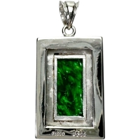 ヒスイ ダイヤモンド 0.35ct ペンダントトップ Pt900プラチナ 3.4g レディース【中古】【真子質店】【NN】【MaYMa】