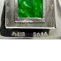 ヒスイ ダイヤモンド 0.35ct ペンダントトップ Pt900プラチナ 3.4g レディース【中古】【真子質店】【NN】【MaYMa】