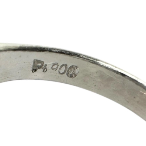 11号 インペリアルトパーズ(刻印6.25) 5.25ct ダイヤモンド 0.25ct リング・指輪 Pt900プラチナ 7.4g レディース【中古】【真子質店】【NN】【SDY】