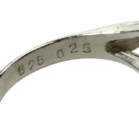 11号 インペリアルトパーズ(刻印6.25) 5.25ct ダイヤモンド 0.25ct リング・指輪 Pt900プラチナ 7.4g レディース【中古】【真子質店】【NN】【SDY】