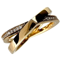 10号【TIFFANY&Co./ティファニー】 ダイヤモンド 0.08ct リング・指輪 アトラスXナロー K18PGピンクゴールド 18金 5.6g レディース【中古】【真子質店】【BL】【IMaTx】