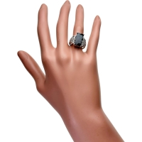 12号 ブルートルマリン（インディゴライト） 7.72ct ダイヤモンド 0.18ct リング・指輪 Pt900プラチナ 14.3g レディース【中古】【真子質店】【NN】【IKSMa】