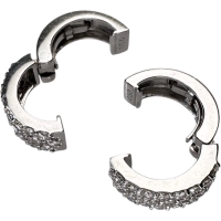 ピアリング ダイヤモンド 計0.50×2ct イヤリング K18WGホワイトゴールド 18金 6.3g レディース【中古】【真子質店】【NN】【IIxx】