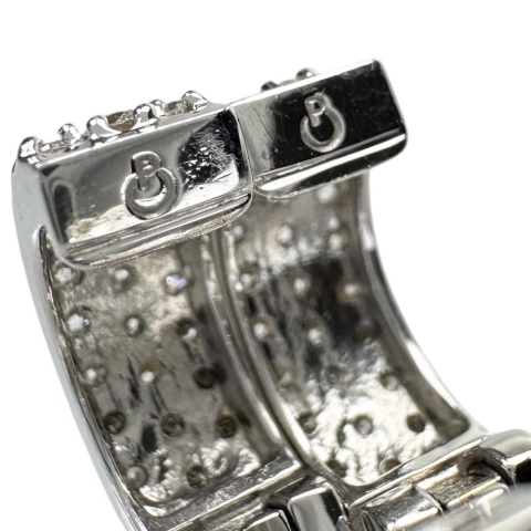 ピアリング ダイヤモンド 計0.50×2ct イヤリング K18WGホワイトゴールド 18金 6.3g レディース【中古】【真子質店】【NN】【IIxx】