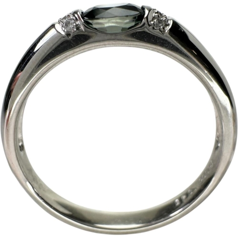 16号 グランディディエライト グランディディエライト 0.45ct ダイヤモンド 0.03ct リング・指輪 Pt900プラチナ 5.5g レディース【中古】【真子質店】【NN】【KKx】