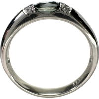16号 グランディディエライト グランディディエライト 0.45ct ダイヤモンド 0.03ct リング・指輪 Pt900プラチナ 5.5g レディース【中古】【真子質店】【NN】【KKx】
