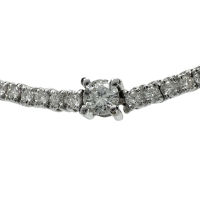 ダイヤモンド 計1.50ct ブレスレット K18WGホワイトゴールド 18金 5.0g 17.2cm レディース【中古】【真子質店】【NN】【IITT】