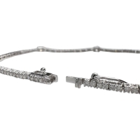 ダイヤモンド 計1.50ct ブレスレット K18WGホワイトゴールド 18金 5.0g 17.2cm レディース【中古】【真子質店】【NN】【IITT】