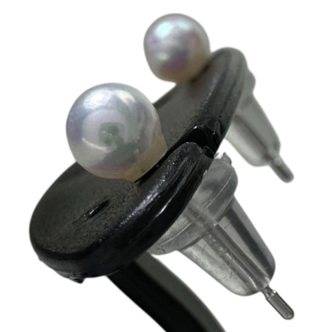 アコヤ真珠4mm ピアス K14WGホワイトゴールド 14金 0.3g レディース【中古】【真子質店】【NN】【TD】