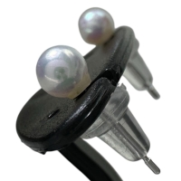 アコヤ真珠4mm ピアス K14WGホワイトゴールド 14金 0.3g レディース【中古】【真子質店】【NN】【TD】