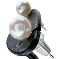 アコヤ真珠5mm ピアス K14WGホワイトゴールド 14金 0.5g レディース【中古】【真子質店】【NN】【TD】
